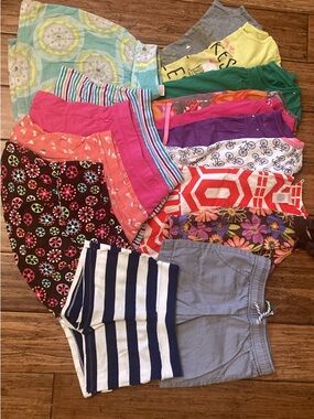 Girls Mixed Shirts, Shorts & Skorts Bundle